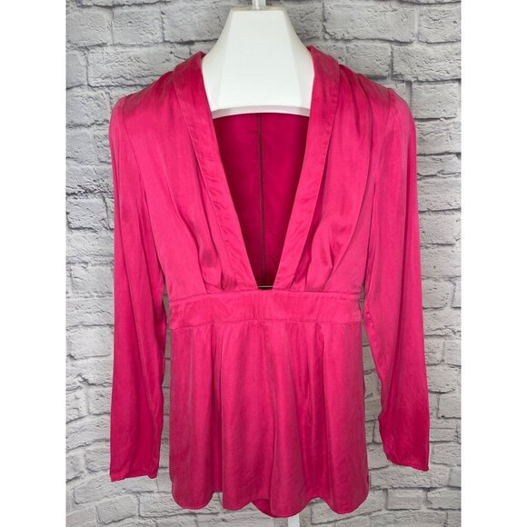 Lovers + Friends Tosh Hot Pink Romper Shorts One Piece Size SMALL Ladies - Picture 8 of 9